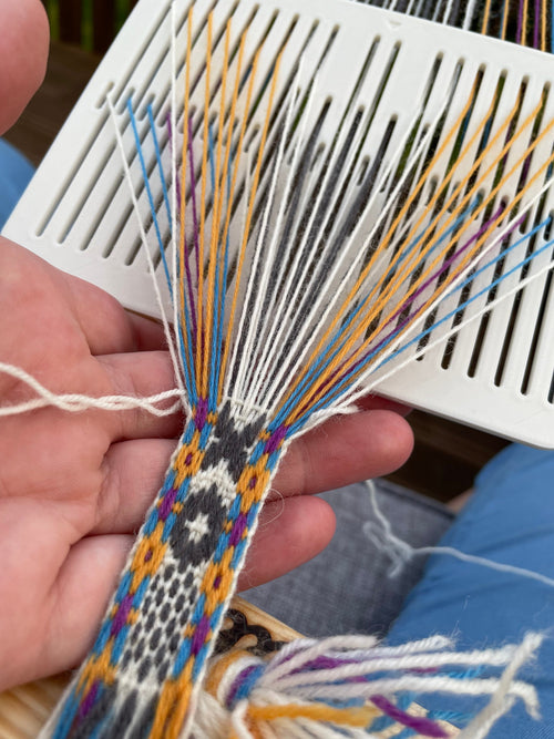 5- pattern, Band weaving heddle